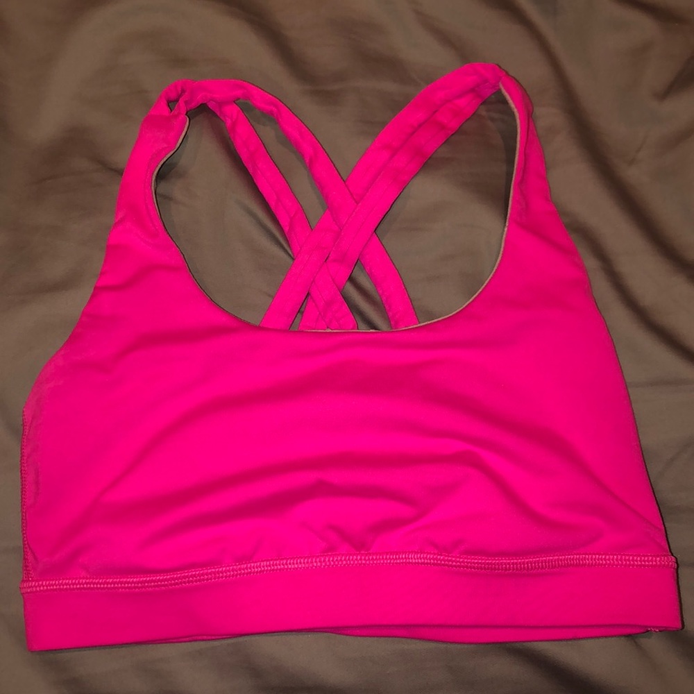HOT PINK LULULEMON SPORTS BRA